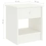 Mesita de noche madera maciza de mango blanco 35x30x40 cm de vidaXL, Mesitas de noche - Ref: Foro24-322222, Precio: 37,90 €, ...
