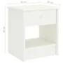 Solid white mango wood bedside table 35x30x40 cm by vidaXL, Nightstands - Ref: Foro24-322222, Price: 37,90 €, Discount: %