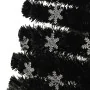 Christmas tree snowflakes LED fiber optic black 240 cm by vidaXL, Christmas trees - Ref: Foro24-328465, Price: 155,35 €, Disc...