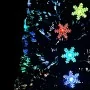 Árbol de Navidad copos de nieve LED fibra óptica negro 240 cm de vidaXL, Arboles de navidad - Ref: Foro24-328465, Precio: 155...