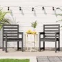 Gartenstühle 2 Stück massives Kiefernholz grau 60x48x91 cm von vidaXL, Gartenstühle - Ref: Foro24-824055, Preis: 91,09 €, Rab...