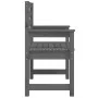 Gartenstühle 2 Stück massives Kiefernholz grau 60x48x91 cm von vidaXL, Gartenstühle - Ref: Foro24-824055, Preis: 91,09 €, Rab...