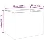 Jardinera de acero corten 62x47x46 cm de vidaXL, Maceteros y jardineras - Ref: Foro24-821558, Precio: 58,44 €, Descuento: %