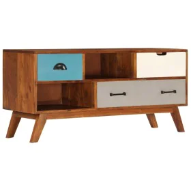 TV-Möbel mit 3 Schubladen aus massivem Akazienholz 110x35x50 cm von vidaXL, TV-Möbel - Ref: Foro24-247936, Preis: 179,54 €, R...