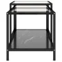 Center table 2 pieces black tempered glass by vidaXL, Side tables - Ref: Foro24-331615, Price: 111,91 €, Discount: %