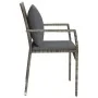 Garden chairs with cushions 2 units gray synthetic rattan by vidaXL, Garden sets - Ref: Foro24-319878, Price: 103,43 €, Disco...