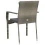 Garden chairs with cushions 2 units gray synthetic rattan by vidaXL, Garden sets - Ref: Foro24-319878, Price: 103,43 €, Disco...