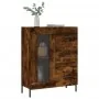 Sideboard aus geräuchertem Eichenholzwerkstoff, 69,5 x 34 x 90 cm von vidaXL, Sideboards - Ref: Foro24-828057, Preis: 103,90 ...
