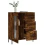 Sideboard aus geräuchertem Eichenholzwerkstoff, 69,5 x 34 x 90 cm von vidaXL, Sideboards - Ref: Foro24-828057, Preis: 103,90 ...