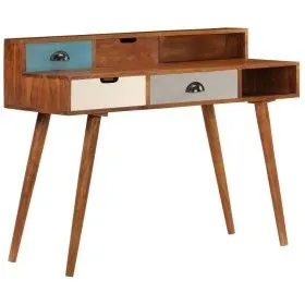 Schreibtisch aus massivem Akazienholz, 110 x 50 x 90 cm von vidaXL, Schreibtische - Ref: Foro24-247937, Preis: 280,04 €, Raba...