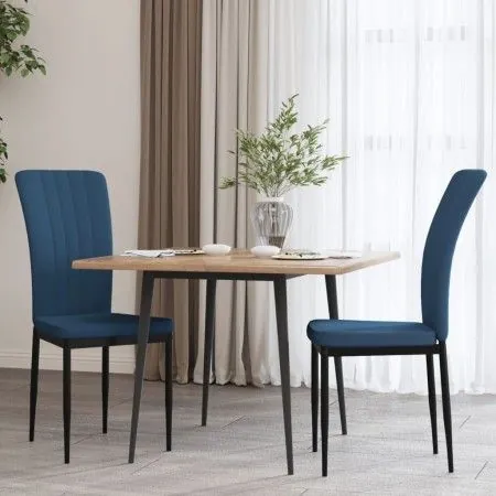 Dining chairs 2 units blue velvet by vidaXL, dining chairs - Ref: Foro24-326092, Price: 87,17 €, Discount: %