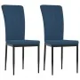 Dining chairs 2 units blue velvet by vidaXL, dining chairs - Ref: Foro24-326092, Price: 87,17 €, Discount: %