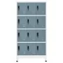 Light gray and dark gray steel locker 90x45x180 cm by vidaXL, Lockers and storage cabinets - Ref: Foro24-339819, Price: 324,8...