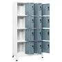 Light gray and dark gray steel locker 90x45x180 cm by vidaXL, Lockers and storage cabinets - Ref: Foro24-339819, Price: 324,8...