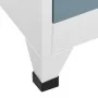 Light gray and dark gray steel locker 90x45x180 cm by vidaXL, Lockers and storage cabinets - Ref: Foro24-339819, Price: 324,8...