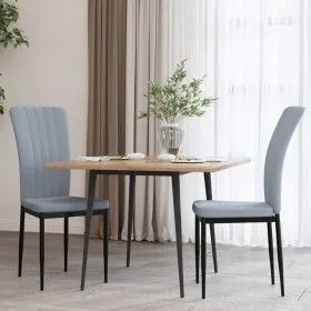 Dining chairs 2 units light gray velvet by vidaXL, dining chairs - Ref: Foro24-326093, Price: 100,20 €, Discount: %