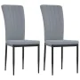 Sillas de comedor 2 unidades terciopelo gris claro de vidaXL, Sillas de comedor - Ref: Foro24-326093, Precio: 100,16 €, Descu...