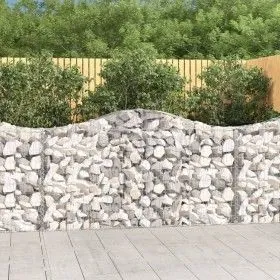 Gabion baskets 6 units, arched shape, iron, 200x30x100/120 cm by vidaXL, Pots and planters - Ref: Foro24-3145434, Price: 489,...