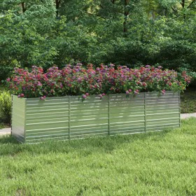Verzinkter Stahlbeet Silber 320x80x77 cm von vidaXL, Töpfe und Pflanzgefäße - Ref: Foro24-316890, Preis: 93,38 €, Rabatt: %