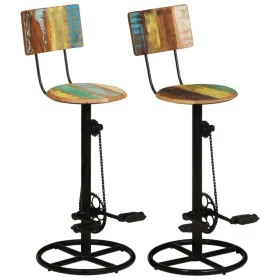 Küchenhocker 2 Einheiten recyceltes Massivholz von vidaXL, Küchenhocker - Ref: Foro24-338219, Preis: 232,84 €, Rabatt: %