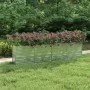 Silver galvanized steel flower bed 320x40x77 cm by vidaXL, Pots and planters - Ref: Foro24-316891, Price: 96,82 €, Discount: %