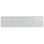 Silver galvanized steel flower bed 320x40x77 cm by vidaXL, Pots and planters - Ref: Foro24-316891, Price: 96,82 €, Discount: %