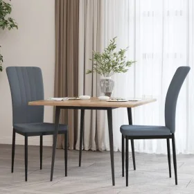 Dining chairs 2 units dark gray velvet by vidaXL, dining chairs - Ref: Foro24-326094, Price: 82,57 €, Discount: %