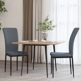 Sillas de comedor 2 unidades terciopelo gris oscuro de vidaXL, Sillas de comedor - Ref: Foro24-326094, Precio: 82,53 €, Descu...