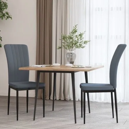 Dining chairs 2 units dark gray velvet by vidaXL, dining chairs - Ref: Foro24-326094, Price: 83,93 €, Discount: %