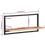 Wall shelves 2 units solid acacia wood 80x25x35 cm by vidaXL, Shelves and shelves - Ref: Foro24-338458, Price: 77,40 €, Disco...
