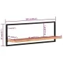 Estantes de pared 2 unidades madera maciza acacia 100x24x35 cm de vidaXL, Estantes y estanterías - Ref: Foro24-338457, Precio...