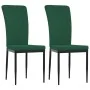 Sillas de comedor 2 unidades terciopelo verde oscuro de vidaXL, Sillas de comedor - Ref: Foro24-326095, Precio: 88,60 €, Desc...