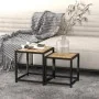 Coffee tables 2 units black and yellow MDF by vidaXL, Side tables - Ref: Foro24-331656, Price: 41,79 €, Discount: %
