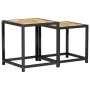 Coffee tables 2 units black and yellow MDF by vidaXL, Side tables - Ref: Foro24-331656, Price: 41,79 €, Discount: %