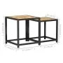 Coffee tables 2 units black and yellow MDF by vidaXL, Side tables - Ref: Foro24-331656, Price: 41,79 €, Discount: %