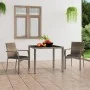 Garden chairs with cushions 2 units gray synthetic rattan by vidaXL, Garden chairs - Ref: Foro24-319882, Price: 119,05 €, Dis...