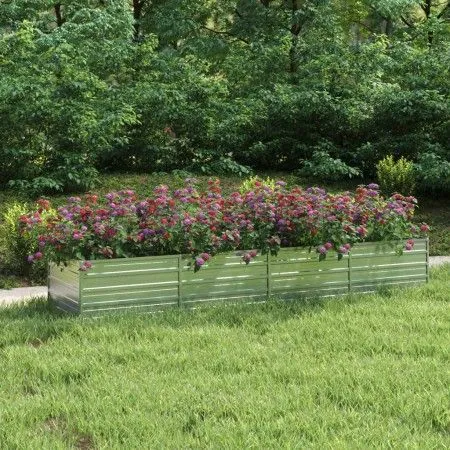 Galvanized silver steel flowerbed 320x80x45 cm by vidaXL, Pots and planters - Ref: Foro24-316892, Price: 62,28 €, Discount: %