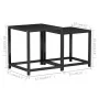 Coffee tables 2 units black MDF by vidaXL, Side tables - Ref: Foro24-331658, Price: 39,66 €, Discount: %