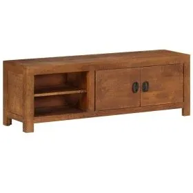 Solid mango wood TV stand 120x30x40 cm by vidaXL, TV Furniture - Ref: Foro24-247941, Price: 206,00 €, Discount: %