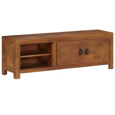 Solid mango wood TV stand 120x30x40 cm by vidaXL, TV Furniture - Ref: Foro24-247941, Price: 206,00 €, Discount: %