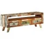 TV-Möbel aus massivem recyceltem Holz, mehrfarbig, 110x30x40 cm von vidaXL, TV-Möbel - Ref: Foro24-337063, Preis: 128,42 €, R...