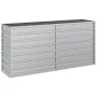 Arriate de acero galvanizado plateado 160x40x77 cm de vidaXL, Maceteros y jardineras - Ref: Foro24-316894, Precio: 59,21 €, D...