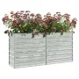 Arriate de acero galvanizado plateado 160x40x77 cm de vidaXL, Maceteros y jardineras - Ref: Foro24-316894, Precio: 59,21 €, D...