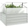 Blumenbeet mit silbernem Gewächshaus 100x100x85 cm von vidaXL, Töpfe und Pflanzgefäße - Ref: Foro24-316882, Preis: 100,21 €, ...