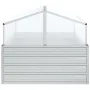 Blumenbeet mit silbernem Gewächshaus 100x100x85 cm von vidaXL, Töpfe und Pflanzgefäße - Ref: Foro24-316882, Preis: 100,21 €, ...
