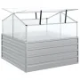 Blumenbeet mit silbernem Gewächshaus 100x100x85 cm von vidaXL, Töpfe und Pflanzgefäße - Ref: Foro24-316882, Preis: 100,21 €, ...