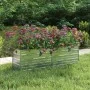 Silver galvanized steel flower bed 160x40x45 cm by vidaXL, Pots and planters - Ref: Foro24-316895, Price: 43,14 €, Discount: %
