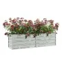 Silver galvanized steel flower bed 160x40x45 cm by vidaXL, Pots and planters - Ref: Foro24-316895, Price: 43,14 €, Discount: %