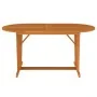 Mesa de jardín madera maciza de eucalipto 160x85x75 cm de vidaXL, Mesas de jardín - Ref: Foro24-316071, Precio: 144,26 €, Des...