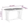 Mesa de jardín madera maciza de eucalipto 160x85x75 cm de vidaXL, Mesas de jardín - Ref: Foro24-316071, Precio: 144,26 €, Des...